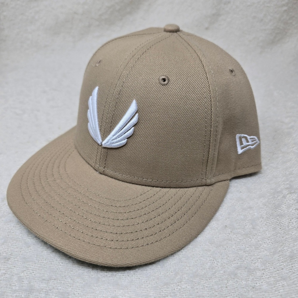 ASRV x New Era 59FIFTY Hat Mens 7 1/8 Tan Fitted Wing Logo Cap 100% Polyester